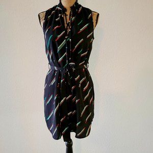 Collective Concepts Medium Retro Style Dress with Slip and Matching Belt
